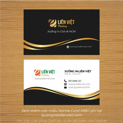 mẫu card visit hiện đại tối giản
