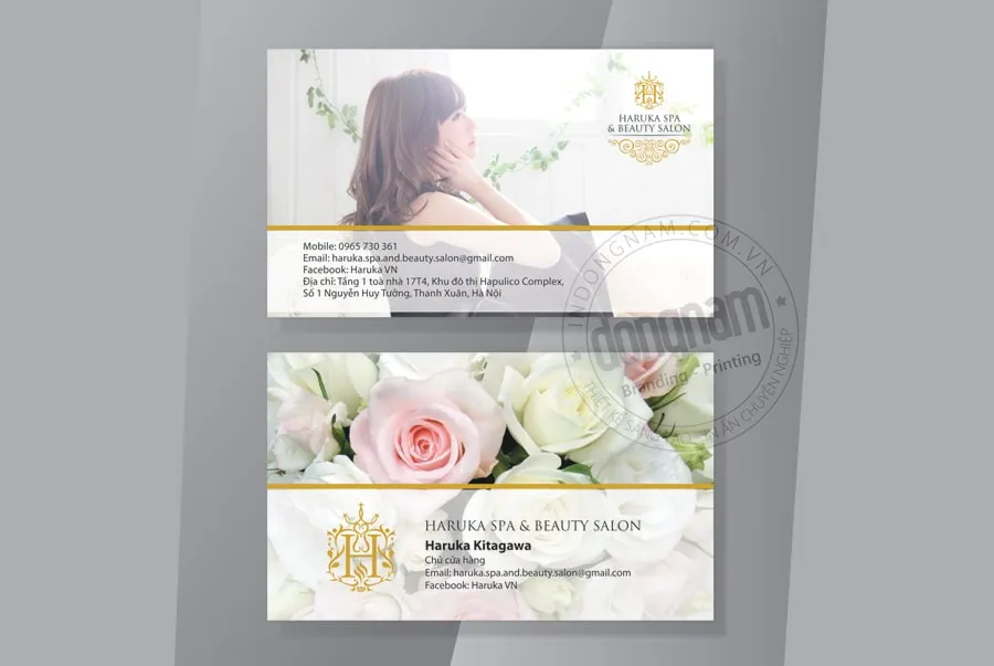 Card visit phun xăm thẩm mỹ đẹp