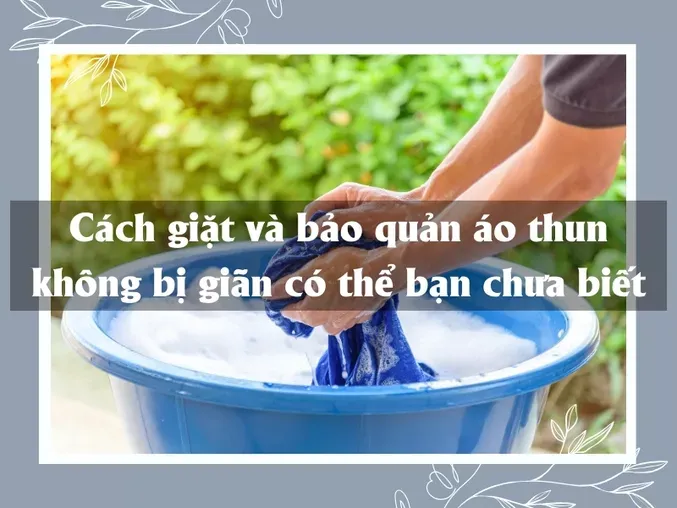 giặt áo thun in đúng cách