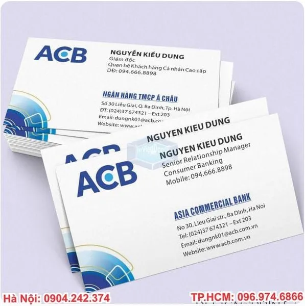 In name card giá rẻ tại Hà Nội