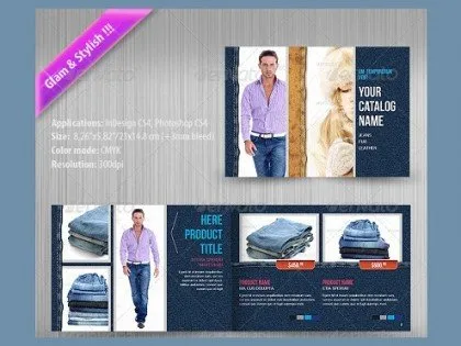 mẫu brochure đẹp PSD