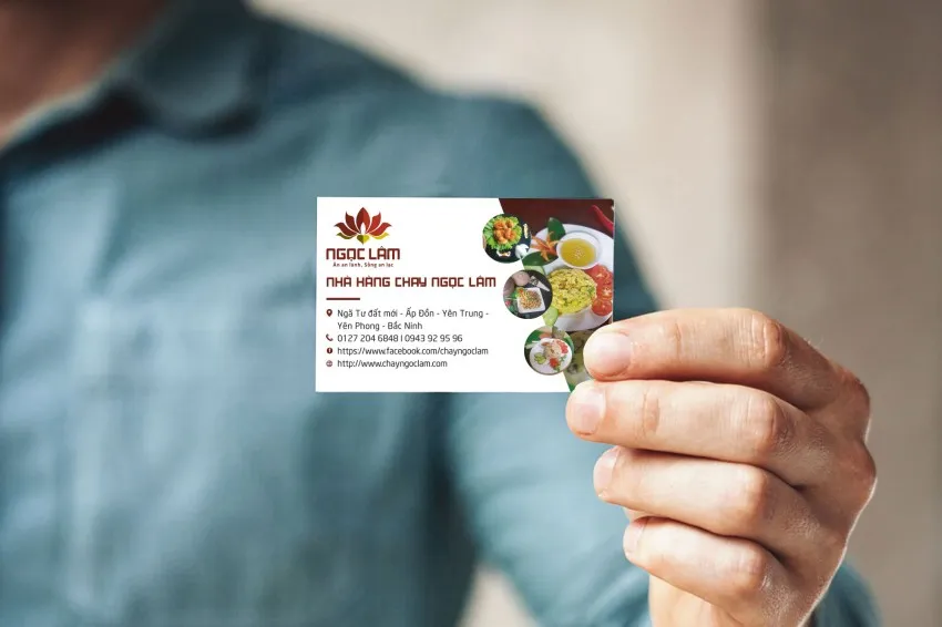 mẫu card visit quán ăn độc đáo