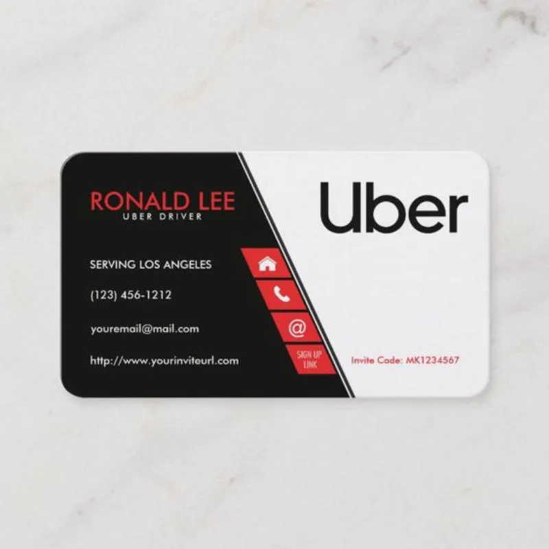 mẫu card visit taxi gia đình phong cách hiện đại