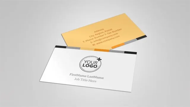 Thiết kế card visit đơn giản đẹp